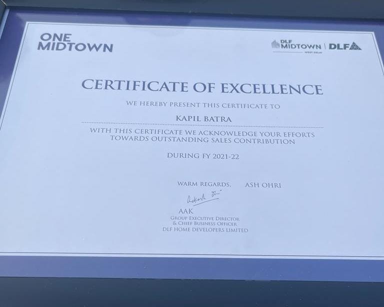 Honoured To Be The Top Performing Channel Partners of DLF in 2024